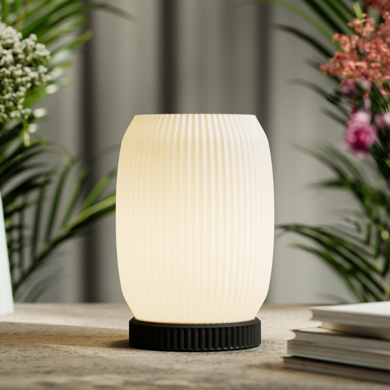 Luminaria Mesa Abajur Led Portátil LAMPIDES Decoracao Diversos Presente Quarto Casa Geometrica Luxo