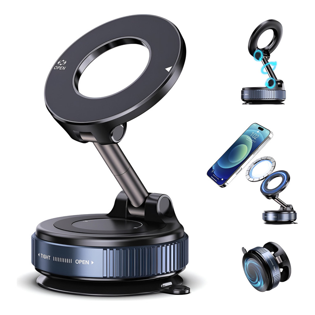 Vacuum Magnetic Phone Holder,vacuum Magnetic Car Phone Mount