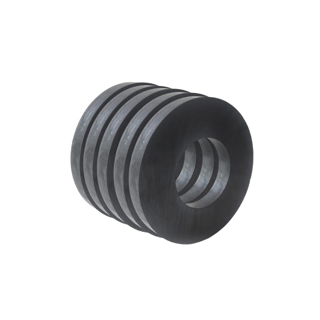 Kit 5 Anel Ferrite 55 X 24 X 10mm para Alto Falante Receiver Driver Subwoofer AllTech Ímã Magnético