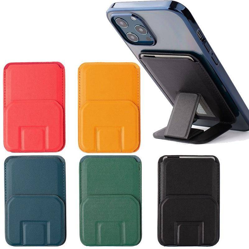 Bolsa de carteira de couro elegante e funcional para iPhone 13/12/14 Pro Max com Magsafe - com forte suporte de cartão magnético e capa de telefone para iPhone 13/12 mini / Stylish and Functional Leather Wallet Card Bag for IPhone 13/12/14 Pro Max w