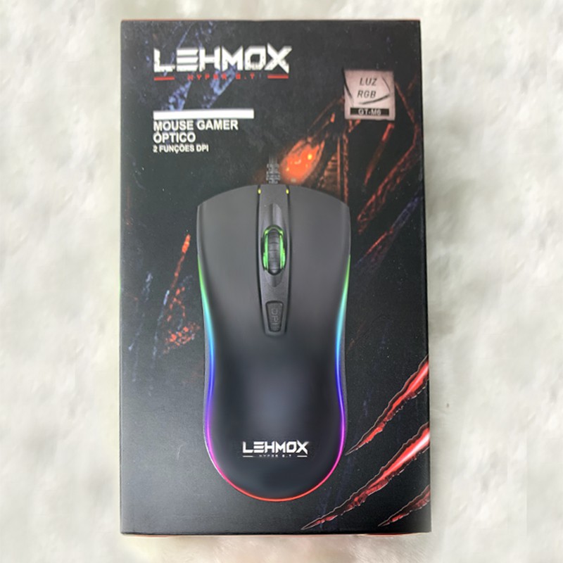 Ratón de juegos con cable USB-ratón óptico LED profesional para jugadores, ajustable, 600-1200DPI, para PC, portátil