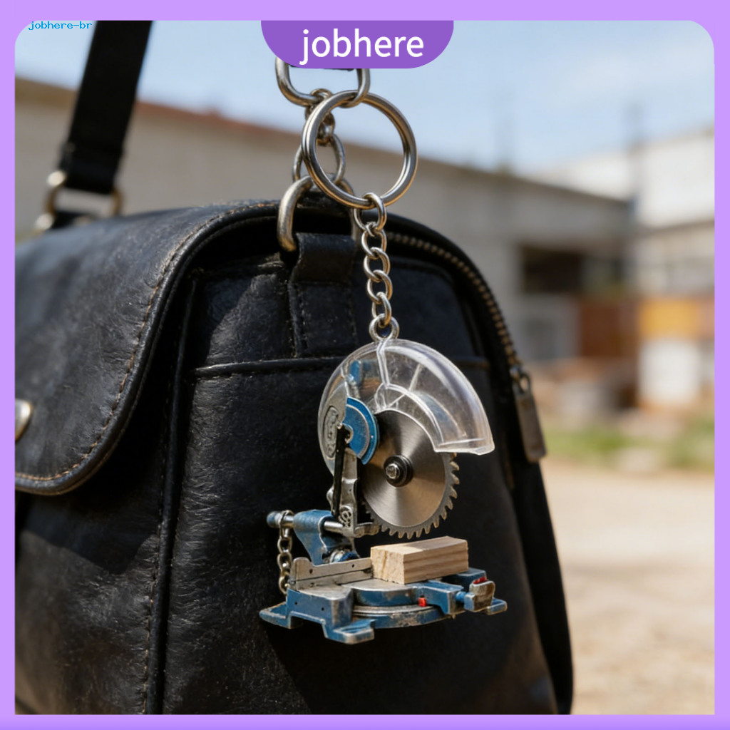 Small Cutter Keyring Decorative Keychain Pendant Mini Cutting Machine – Realistic Charm for Bags Cars Wallets Durable