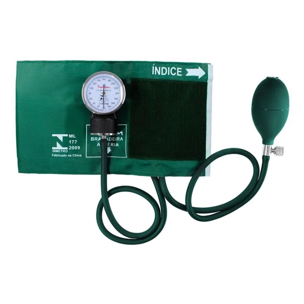 Esfigmomanômetro Aneróide Premium VERDE