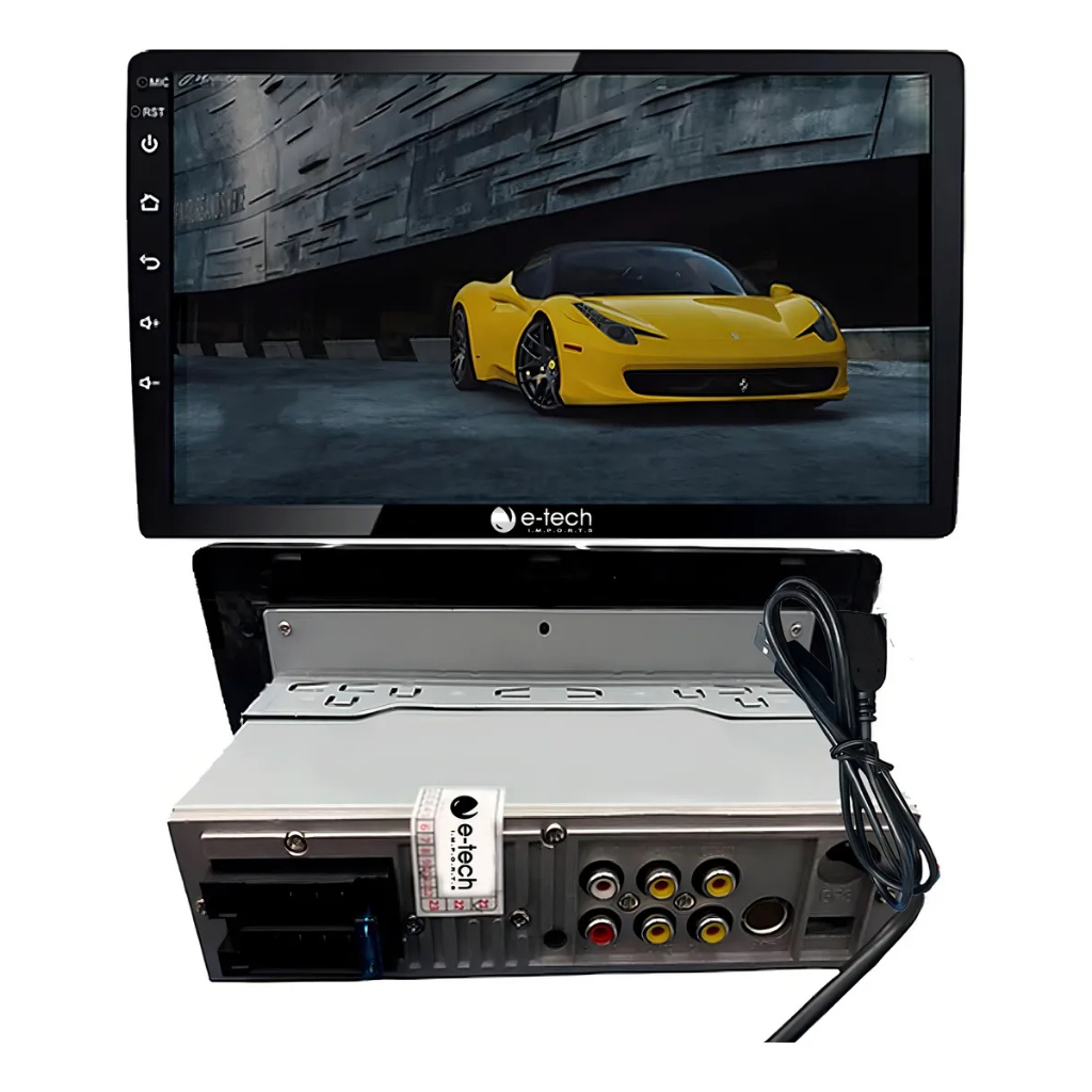 Central Multimídia Mp5 1 Din 9 Polegadas Bluetooth Usb Fm