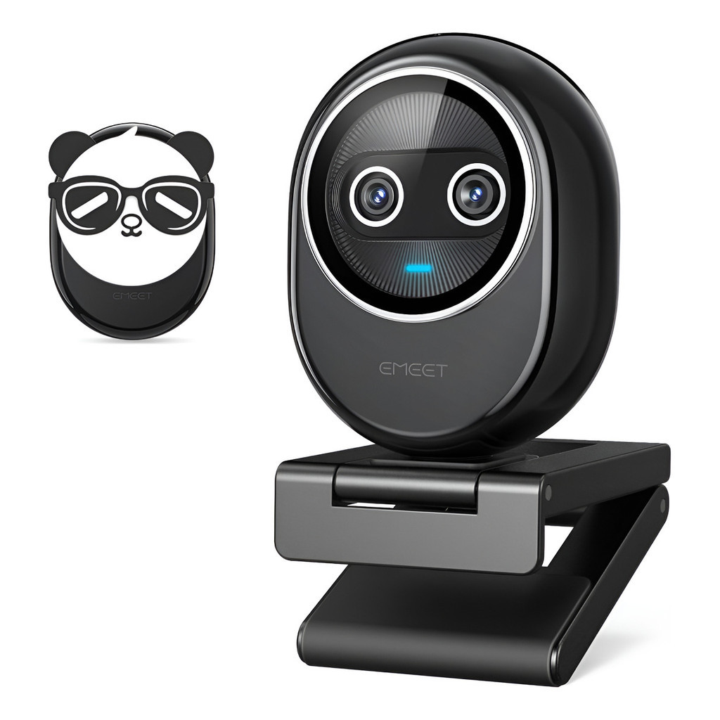 Webcam 4k Premium Emeet Dual Camera Com Enquadramento Automá