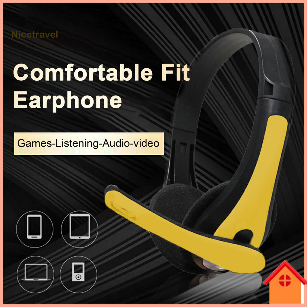 Premium Sound Quality Earphone Enhanced Voice Clarity Usb Wired Headset with Noise-cancelling Mic for Pc Call Office Sch