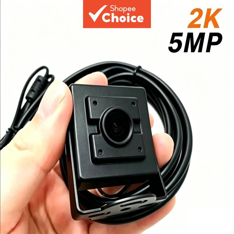 Câmera Webcam Mini PC USB UVC com Foco Automático OV5693 5MP 2K FOV 120° para Creality