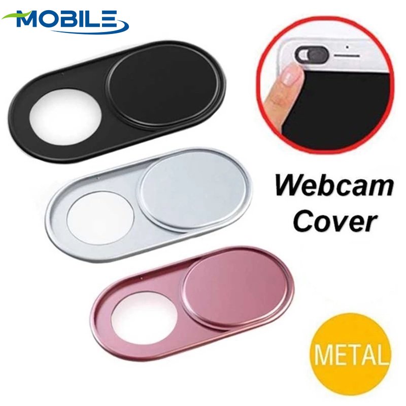 Tampa Deslizante Do Obturador Da Lente Telefone Móvel Adesivo De Câmera De Plástico De Metal Ultrafino Mini Webcam Capa