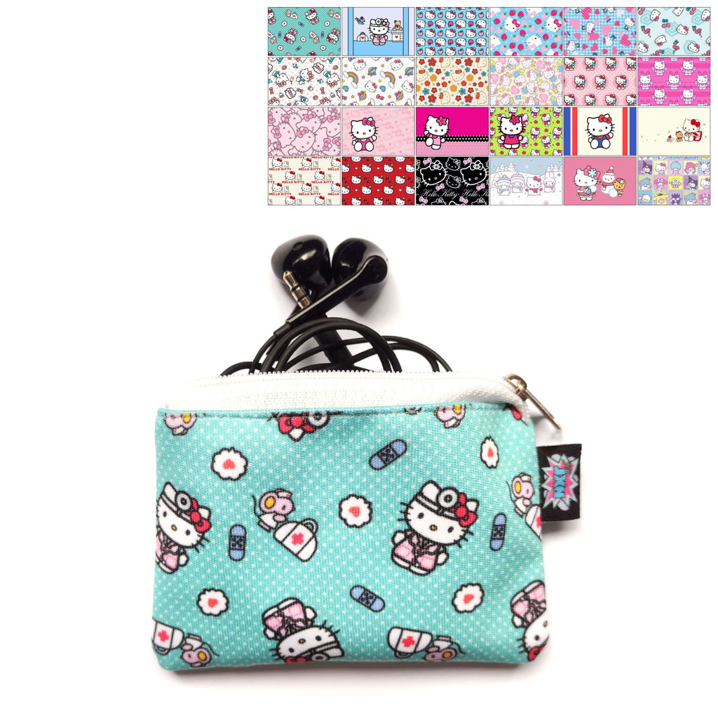 Porta Moedas / Batom / Fone / Cartão / Níquel / Bolsinha / Carteira / Mini Nécessaire Hello Kitty / Sanrio / Desenho