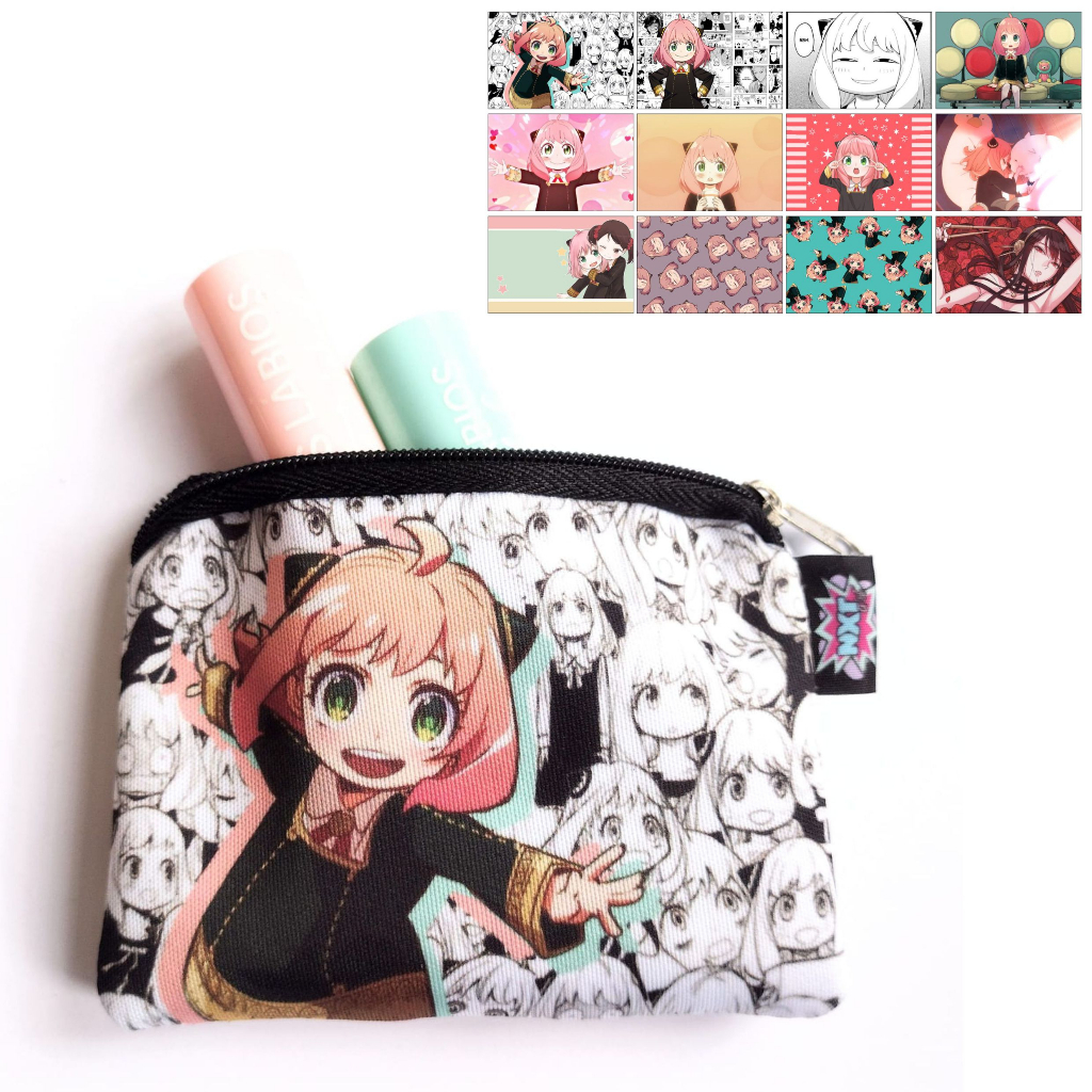 Porta Moedas / Fone / Cartão / Níquel / Bolsinha / Carteira / Mini Nécessaire Anya Forger / Spy x Family / Anime / Mangá