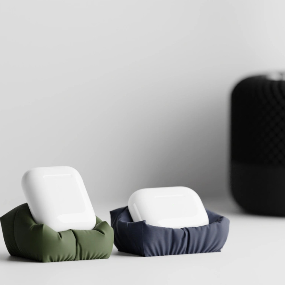 Mini suporte Porta universal de mesa PUFF AIRPODS AIR BUDS FONE DE OUVIDO celular Luxo Selfie Perfeita