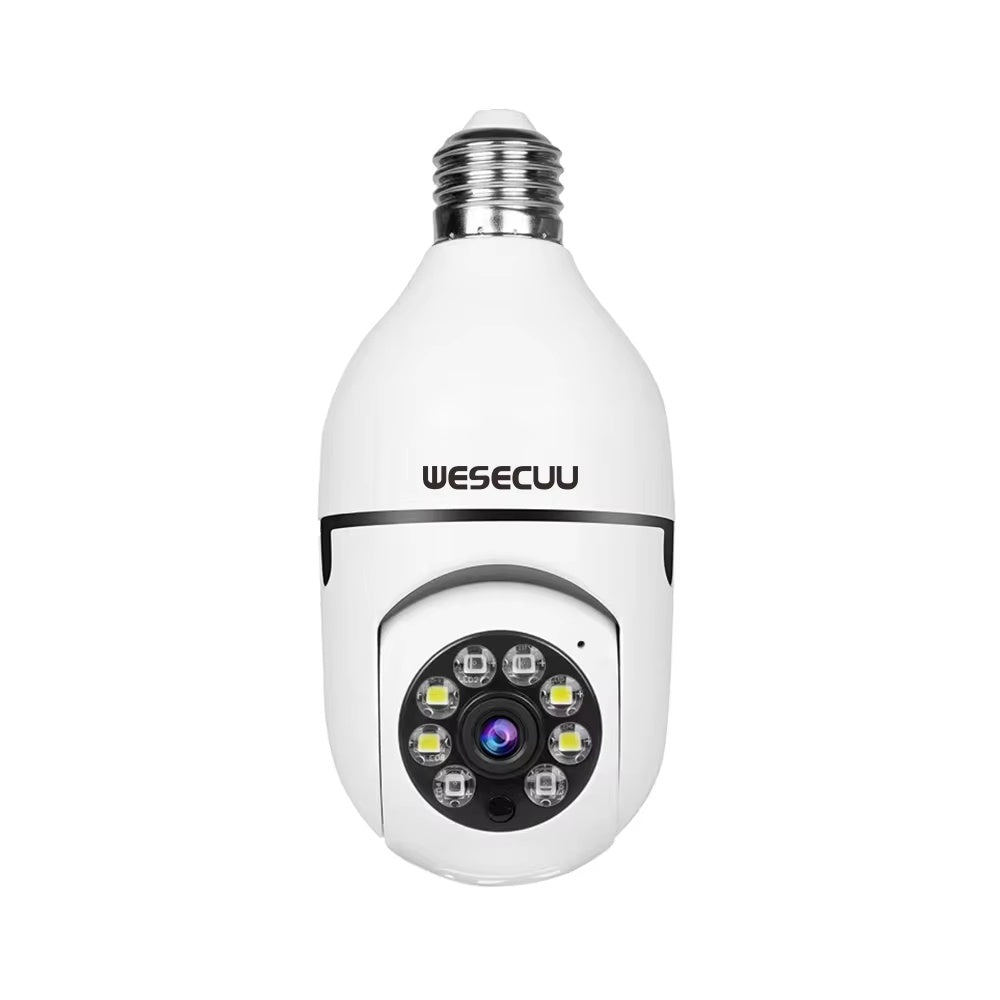 1080P Smart Home Security PTZ Camera Wireless Lights 360 Degree Surveillance Remote View CCTV Security WIFI Light Bul...