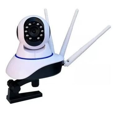 Câmera Ip 3 Antenas Wifi Wireless 3ª Geração Visão Noturna