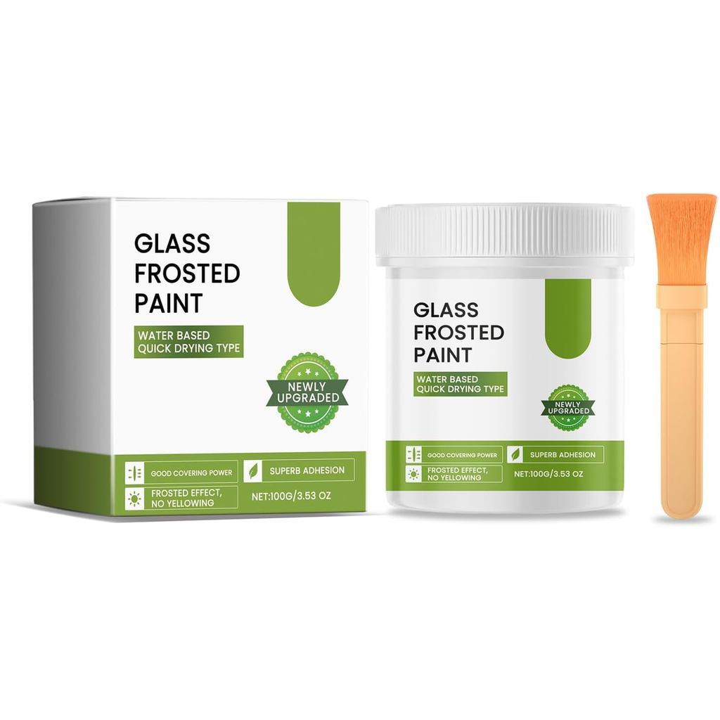 Privacy Waterproof Coating For Frosted Glass,Frosted Window Paint,Quick Drying Protection,Bathroom,Kitchen,Office,100G