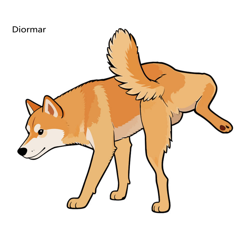 Dog Shape Car Sticker Waterproof Decal Cute Peeing Pvc for Cars Trucks Windows Laptops – Funny Vinyl Perfect for South