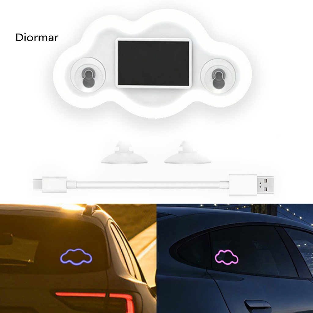 Multi-color Car Ambient Led Cloud Light Solar Night Wireless Waterproof Atmosphere Lamp for Triangle Window Decoration f
