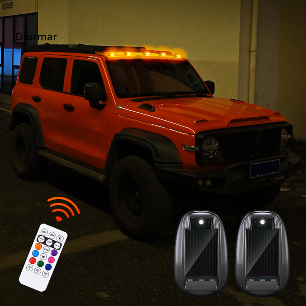 Sensor Strobe Light Waterproof Solar Roof Wireless Led Warning with Remote Control for Trucks Cars for Southeast