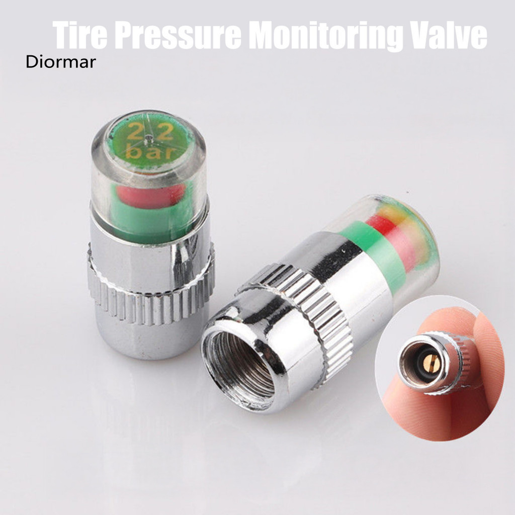 Tpms Valve Caps Tire Maintenance Accessories Pressure Monitoring Stem Waterproof Tri-color Gauge Replacement for Cars Tr