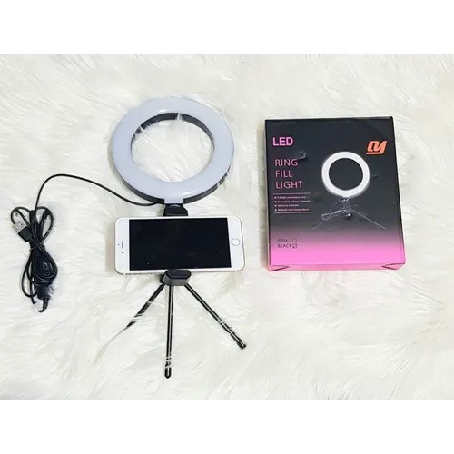 Ring Light Led Iluminador 6 Polegadas Pequeno De Mesa Blogueiras Digital Influencer Make Live Promoção Tendencia