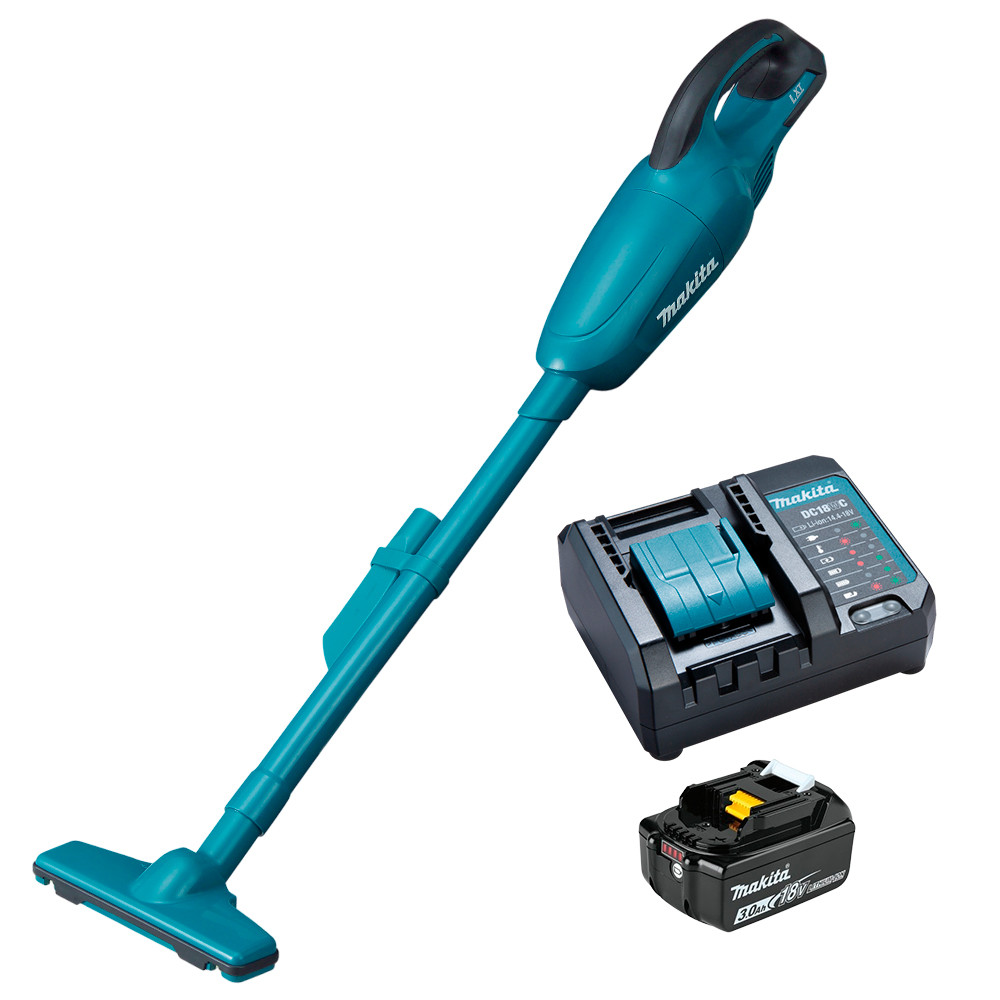 Aspirador de Pó Sem Fio Portátil a Bateria 18V DCL180Z + 01 Bateria 3Ah + Carregador Bivolt Makita