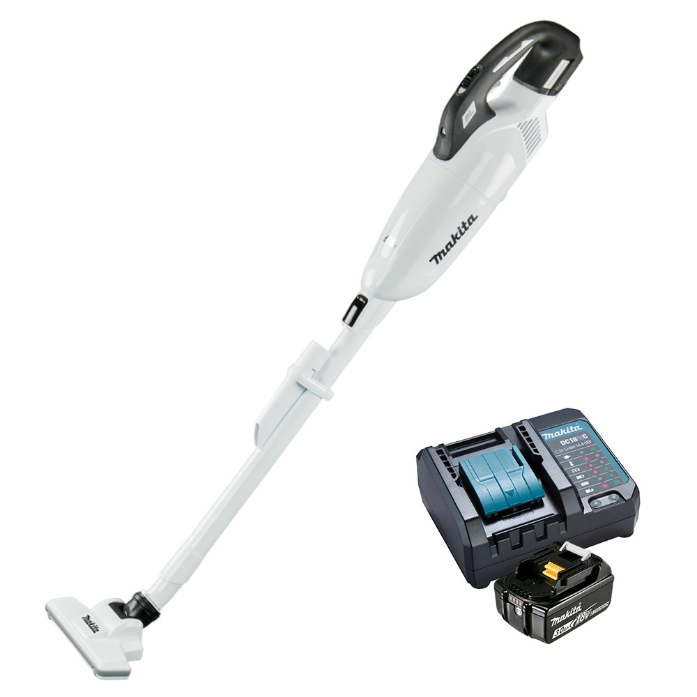 Aspirador de Pó Sem Fio Portátil a Bateria 18V DCL283FZW + 01 Bateria 3Ah + Carregador DC18WC Makita