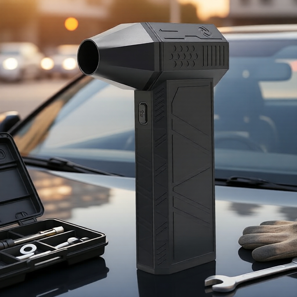 Ventilador Turbo 4 Velocidades sem Fio 130k RPM | Bateria 18650 Recarregável USB-C para Limpeza de Pó