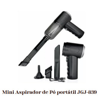 Mini Aspirador De Pó Usb Portátil Completo Linha Premium Carro E Casa 2000mAh 3 EM 1