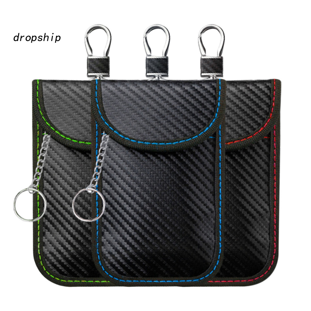Rfid Key Pouch Faraday Cage Sleeve Portable Bag for Car – Signal Blocking Fob Protector Anti-theft Wear-resistant Stor