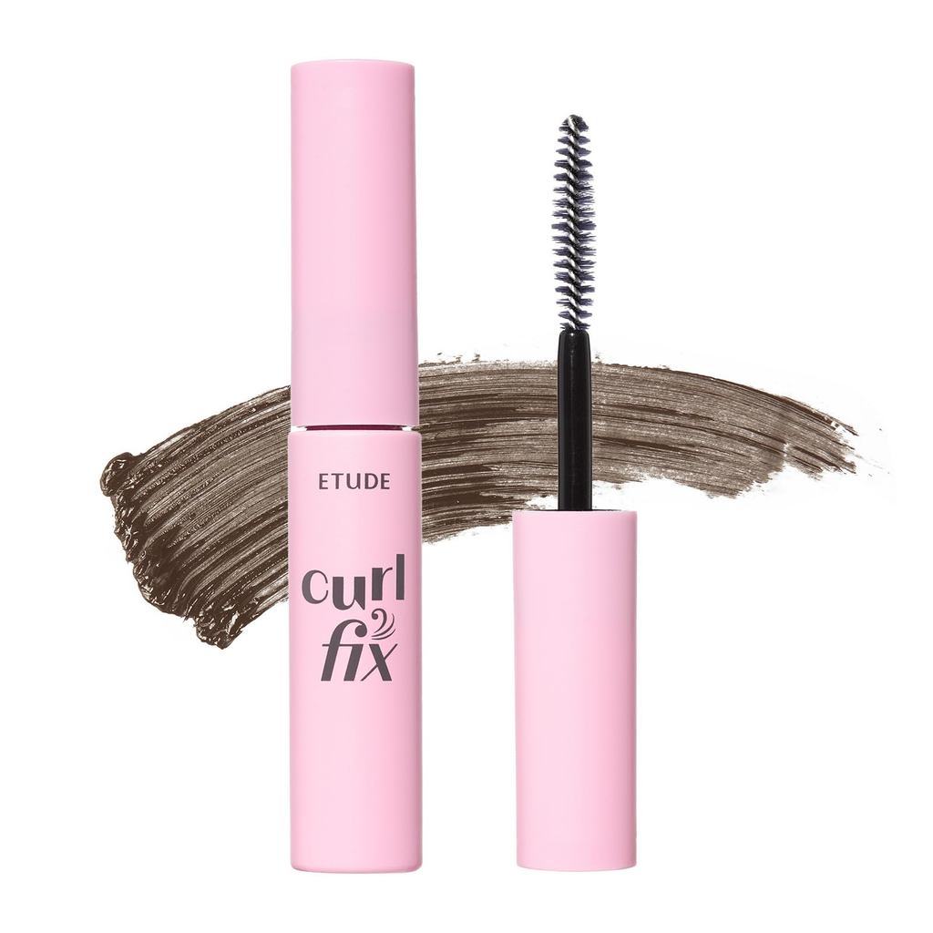 ETUDE [] Curl Fix Mascara Gray Brown (Mini) / Waterproof Mascara for Curl Keeping, Sample Size, Travel-Friendly, Perfect