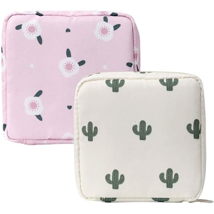 2PCS Mini Makeup Bag,Cute Pocket Cosmetic Bag,Portable Small Make Up Bags for Women,Travel Cosmetic Bag Small Makeup Pou