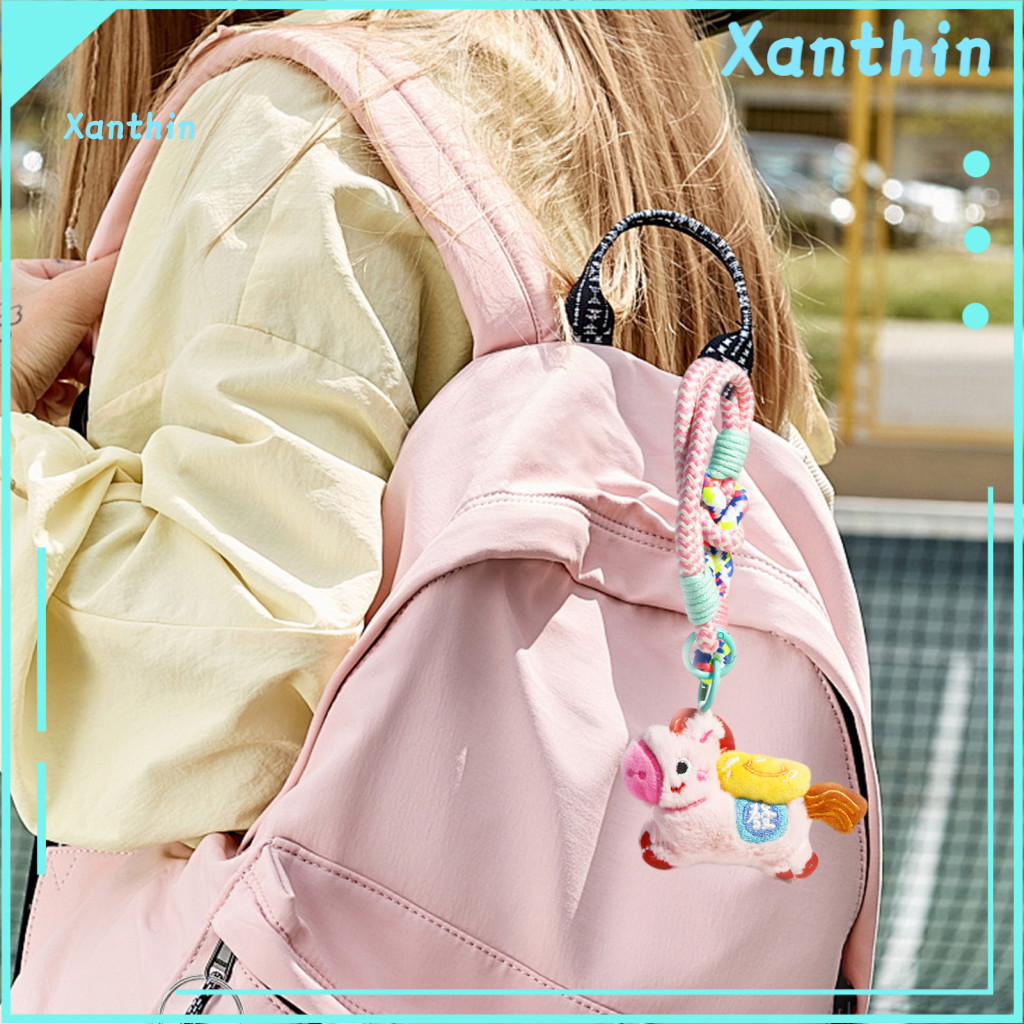Pony Pendant Keychain Cute Horse Year of the Good Luck Charm Lightweight Portable Bag and Car Gift for Men Women Southea