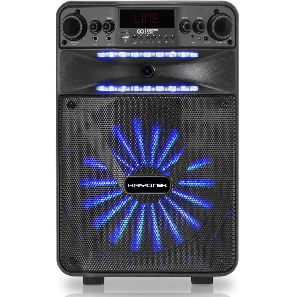 Caixa Multiuso Portátil Bluetooth/MicroSD/USB/FM 100W 12