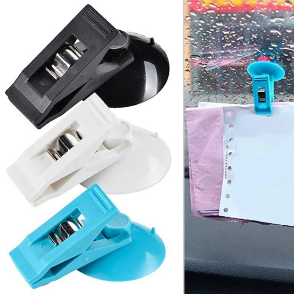 1 Par Car Clipe De Ventosa/Pequeno Portátil Auto-Adesivo Ganchos De Armazenamento Automotivo/Home Office Multifuncional Sundries Organizador