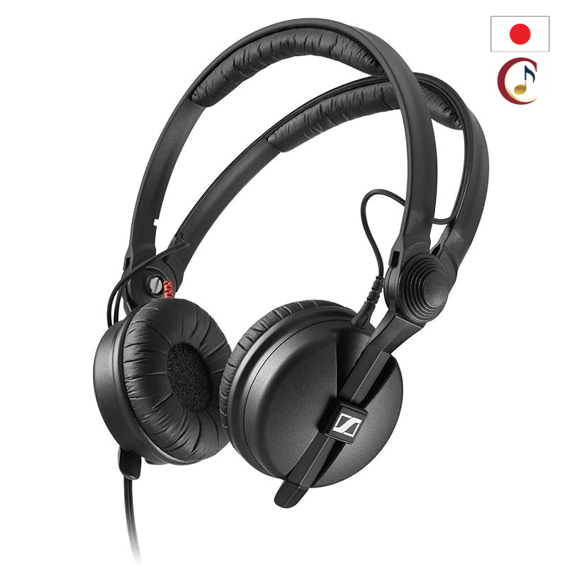 Sennheiser HD 25 Series Closed-Back Professional Monitor Headphones for DJ & Studio – Lightweight, Black (Japan Authoriz