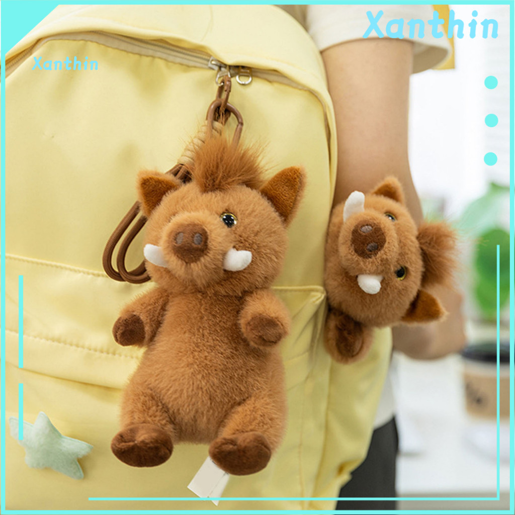 Ergonomic Wrist Support Pad Plush Pendant Guard Cartoon Wild Boar Dual-use Fluffy for Comfortable Typing and Gaming for