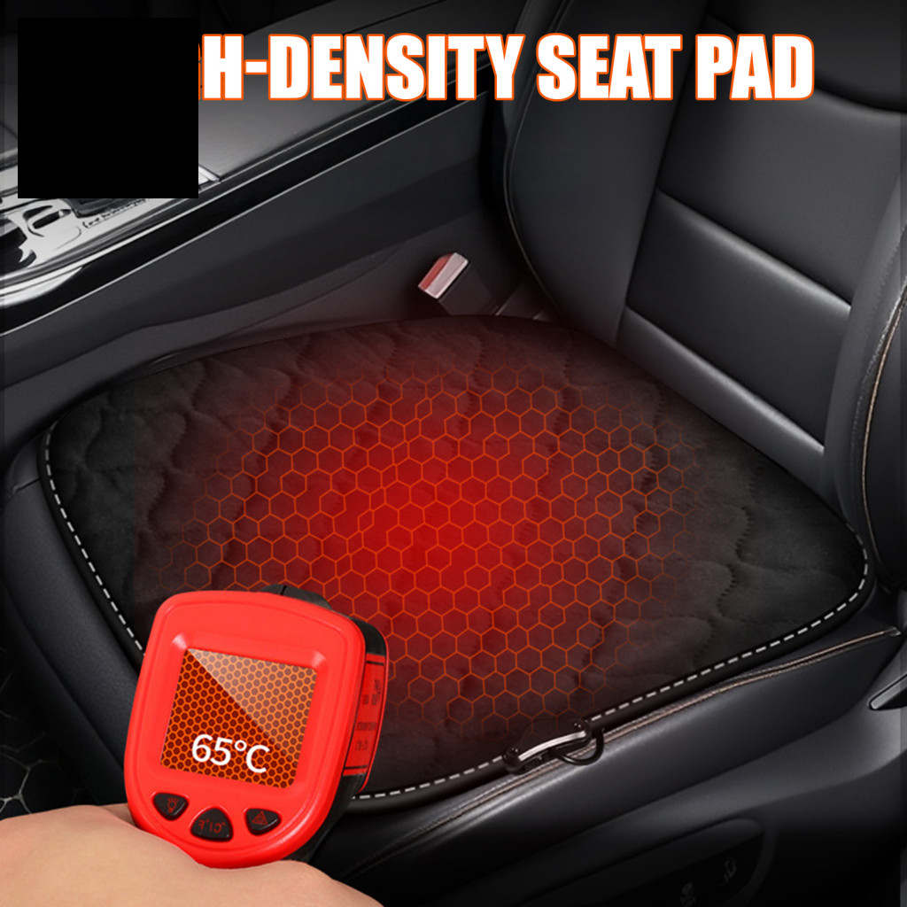 Durable Seat Pad Universal Plush Car Cushion with Anti-slip Bottom Adjustable Straps Soft Comfortable for Suv Truck Fron