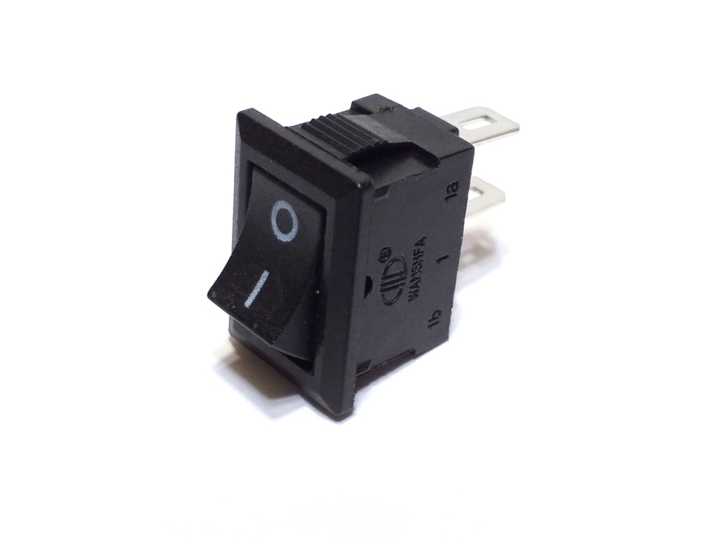 100 Chave Tic Tac mini KDC Preta On/Off 2Pos 2Term KCD5-101N
