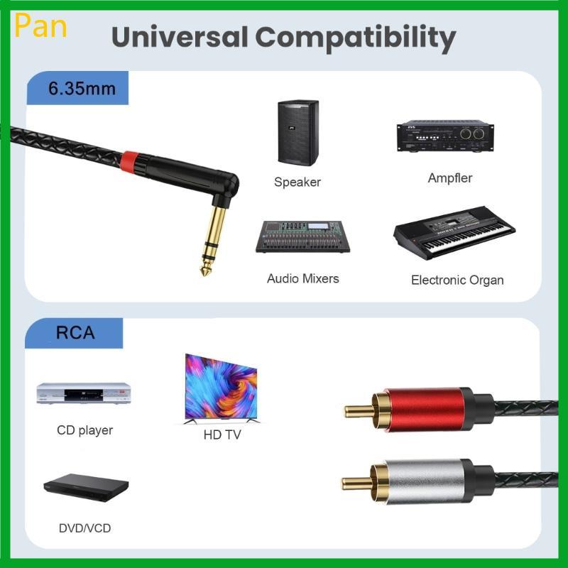 Pan Professional TRS Para Som 2RCA Proteções Amplificadores