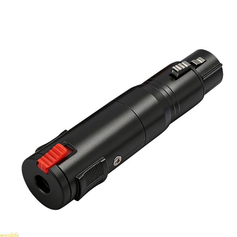 Professional XLR Fêmea Para Conversão Adaptador Som 1 4 6 35 Mm