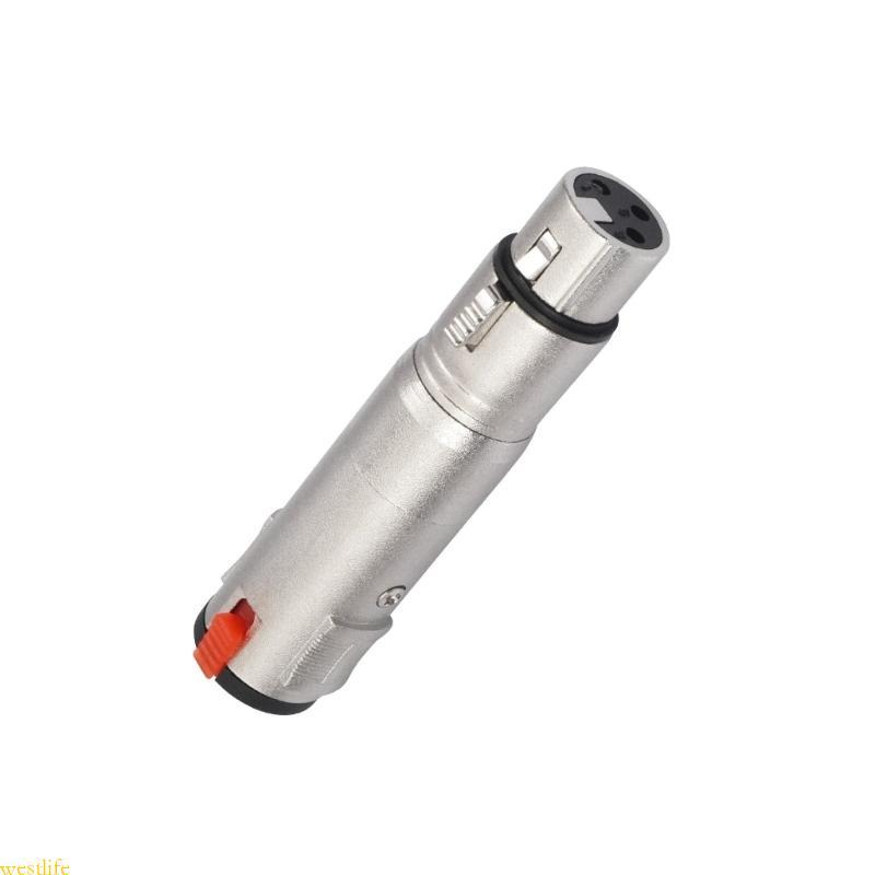 Professional 6 35mm 1 4 Polegadas TRS Fêmea Para 3 Pinos XLR Adaptadores Sinal Som Claro E Balanceado