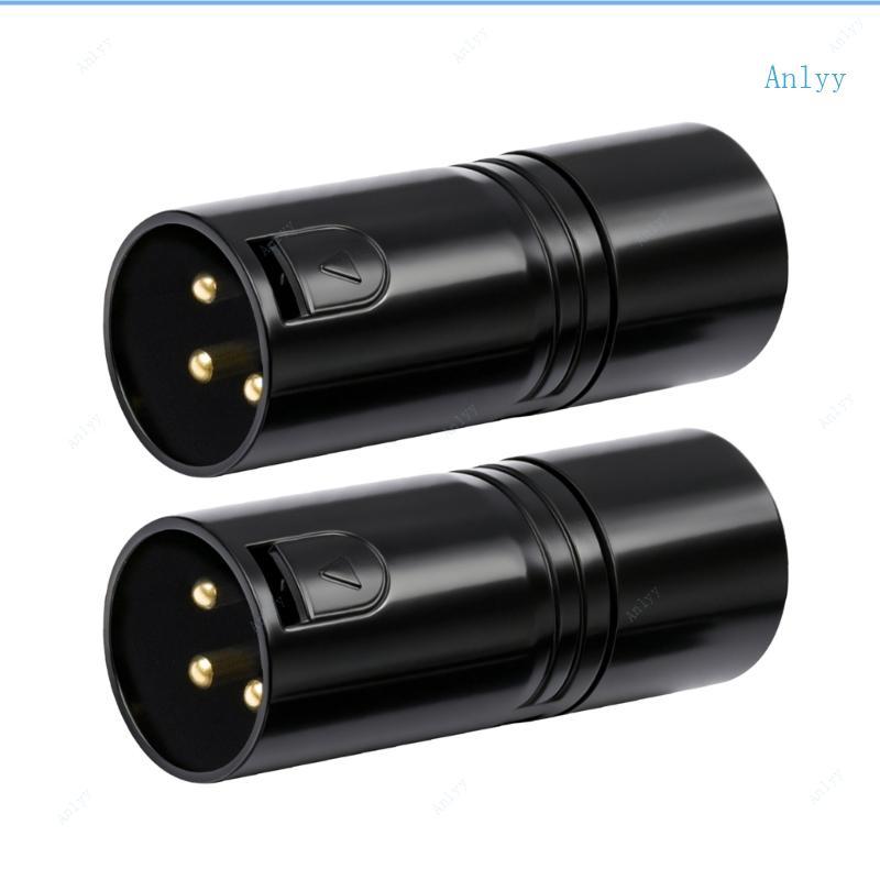 Anlyy Professional 120 Ohm DMX512 Terminators Plug Metal Housing Design Para A Transmissão Sinal