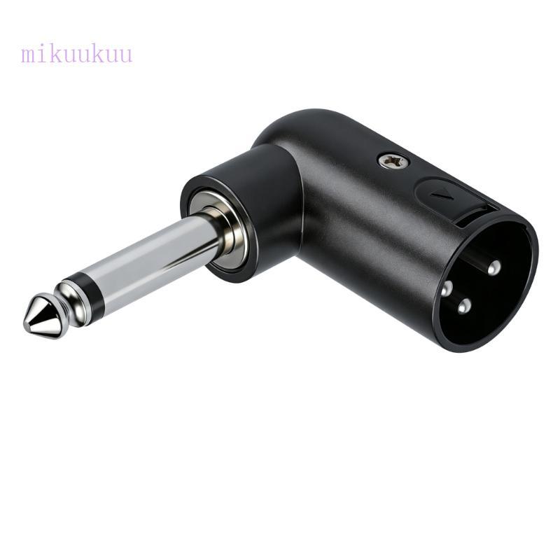 MIku Professional 6 35Mm Para XLR Macho Adaptador De Construção De Metal Equipamentos Musicais