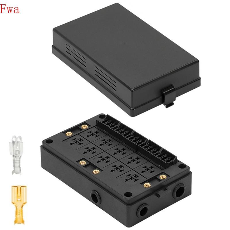 Fwa Professional 12V Relés E Fusíveis Bloco Terminal Caixa Automotivos Projetado Para Acessório Iluminação Som