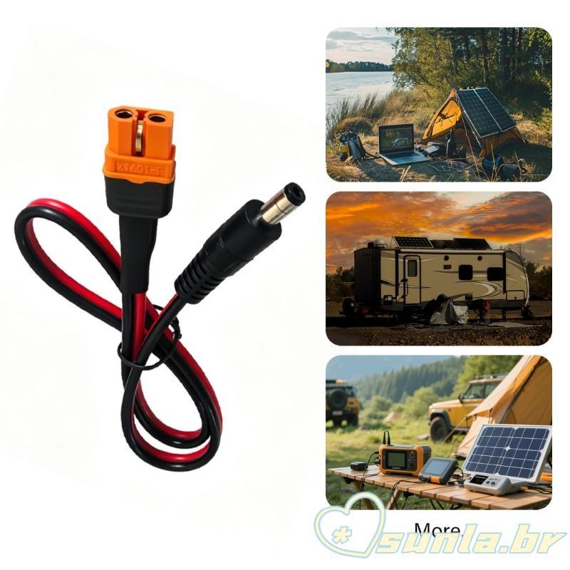SUNL Professional XT60if Para Linha Adaptadora DC5521 Sistemas Painel Solar 30-100cm