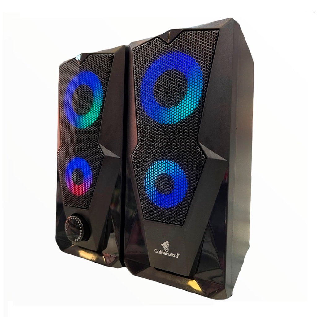 Caixa de Som Monster Stereo Computador Woofer Goldenultra Gaming 5.1