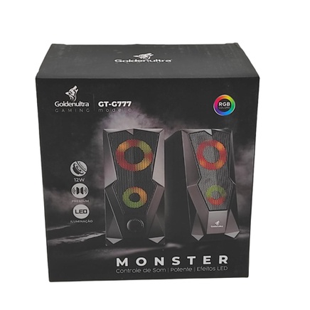 Caixa de Som Monster Woofer Goldenultra Gaming 5.1