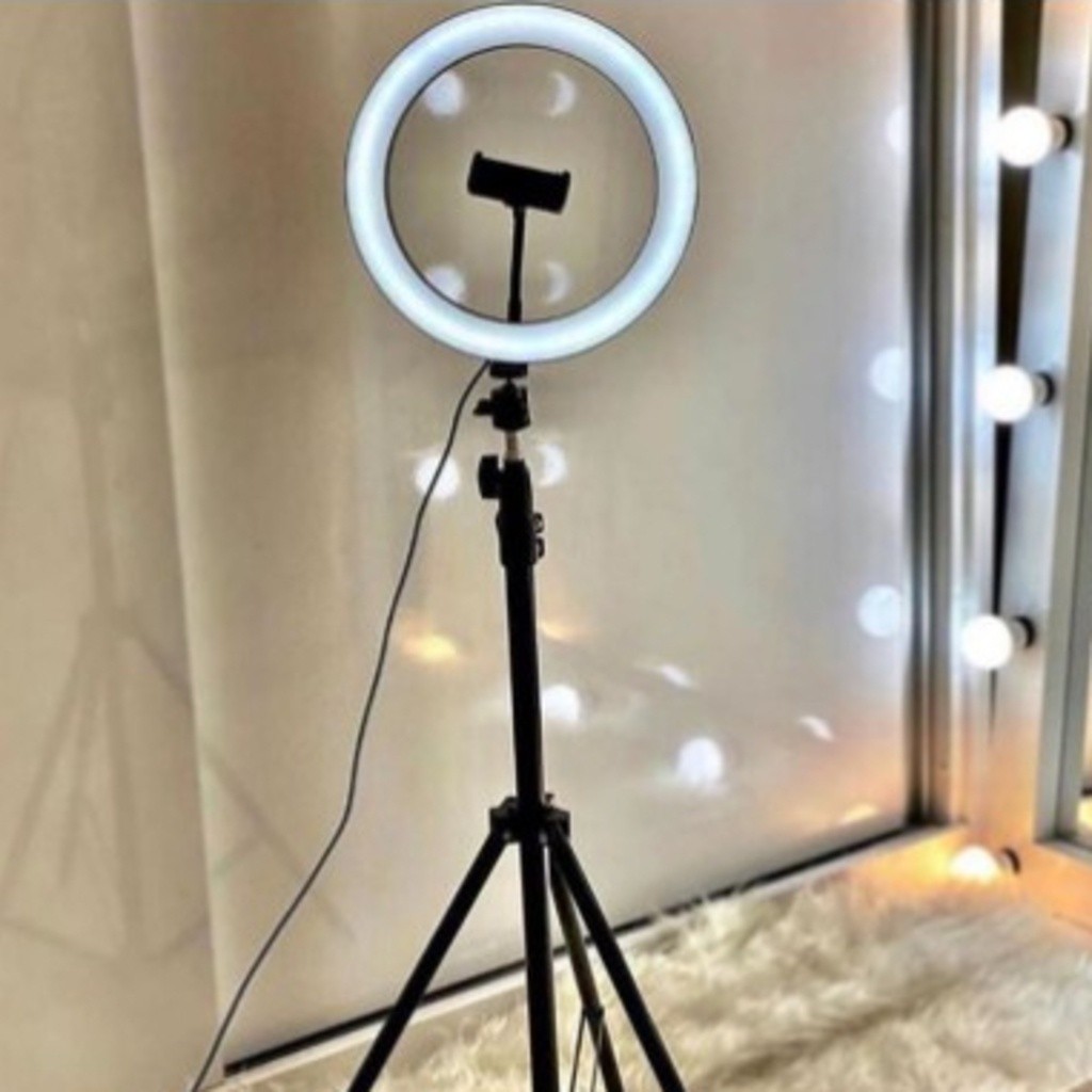 ring light led Premium iluminador grande com tripe para celular com 83 cm de circunferência luz circular