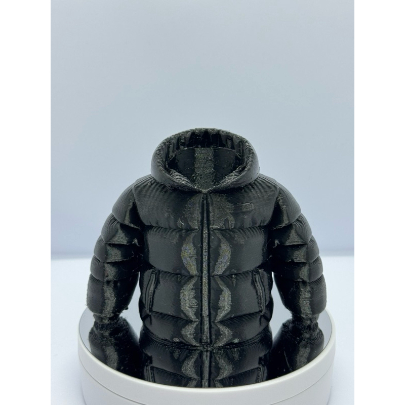 Porta Canetas Mini Jaqueta Puffer | Organizador de Mesa Decoração Estilo Moda Tendência