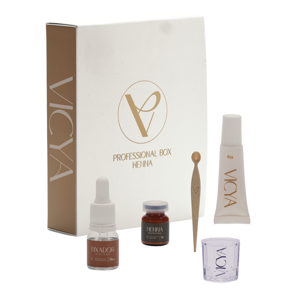 Kit Henna para Sobrancelhas Box Vicya Professional 3g - Escolha o Seu