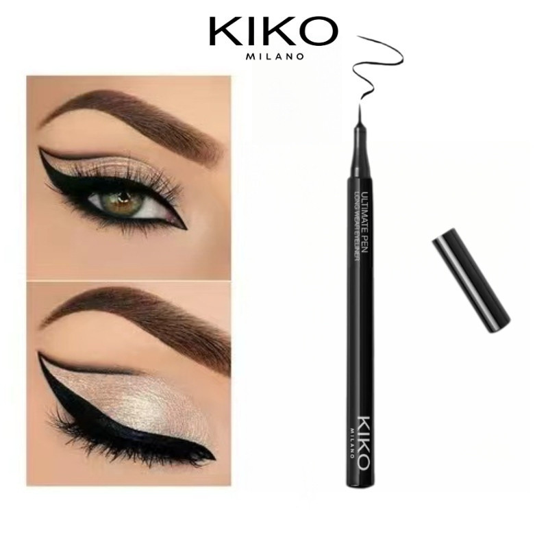 Kiko Professional Black Eyeliner Pen Delineador Líquido À Prova D'água De Secagem Rápida